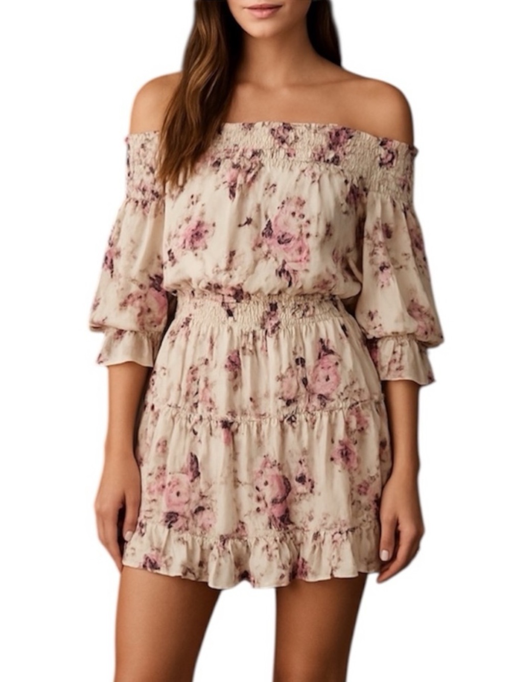 MISA Los Angeles Darla Off-The-Shoulder Mini Dress